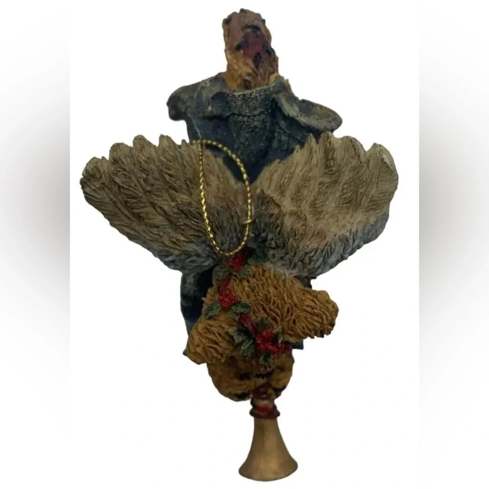 Boyd’s Bears & Friends Folkstone Retired 1996 Faith Angel Wing Bear With Trumpet